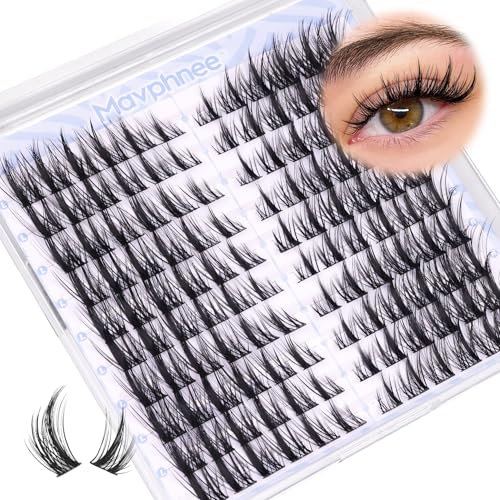 Cat Eye Anime Spiky Cluster Eyelash Extensions - Natural Wispy Lashes 120 Pcs