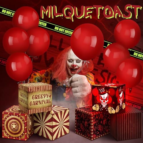 Lighted Halloween Circus Clown Decor Set - Creepy Party Decorations