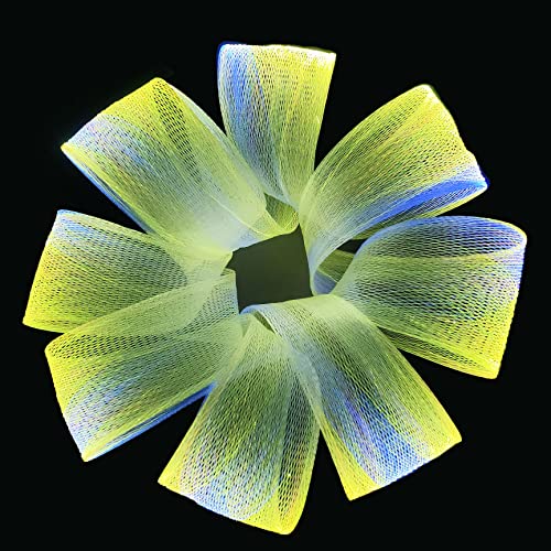 LED Fiber Optic Mesh Light Kit for Party Halloween Christmas Ceiling Trees - 6 Meters + Remote