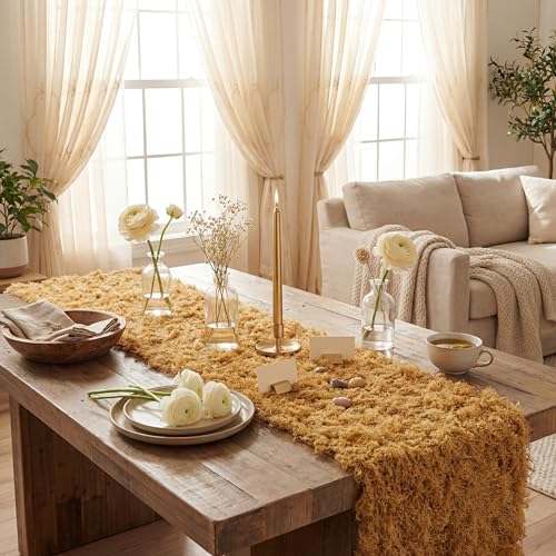 2 Yellow Artificial Moss Table Runner Halloween Enchanted Party Decor