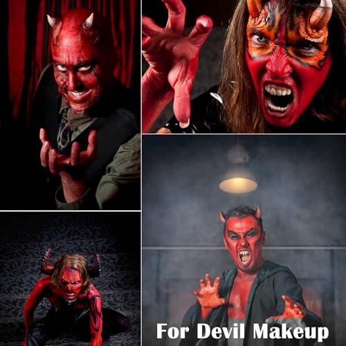 Face Body Paint Stick Set - Waterproof SFX Halloween Cosplay Makeup Blue Black Red 3 Pack