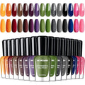 Dark Nail Polish Set with Glitter & Matte Shades - Ashen Forest Variation