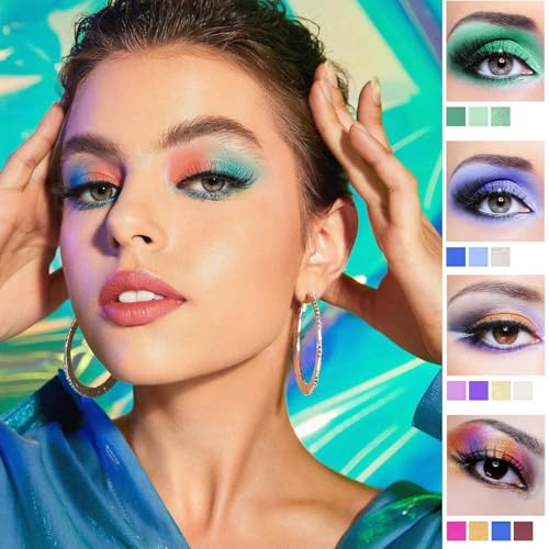 Colorful Eyeshadow Palette 45 Colors Matte Shimmer Metallic Long Lasting Makeup