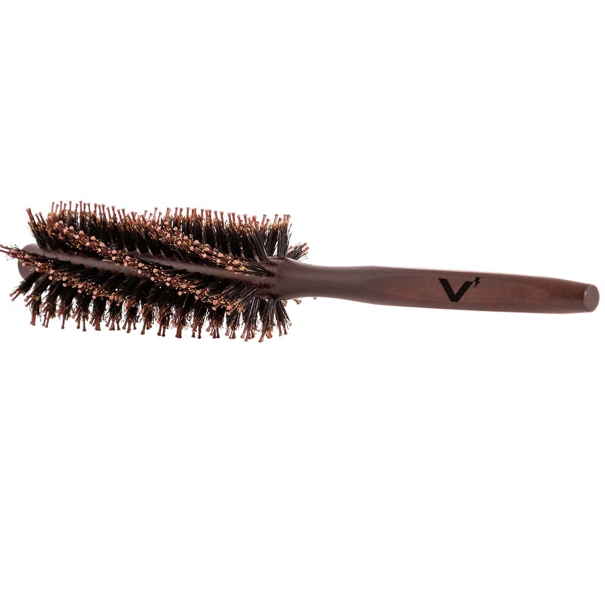 VOLT Hair Brush for Men, Natural Pine Wood, Boar & Nylon Bristles, All Hair Types - Beard Styling and Shaping Tool
