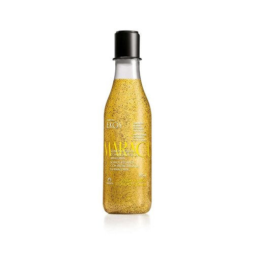 Natura Passion Fruit Exfoliating Shower Gel - Vegan & Sulfate-Free Body Cleanser | 6.2 fl oz (185ml)