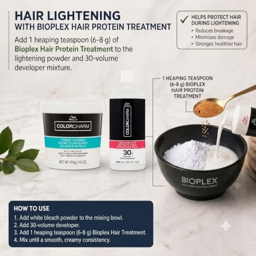 Hair Protection Protein Balls for Bleaching & Coloring - Anti-Breakage Hair Treatment 50g
