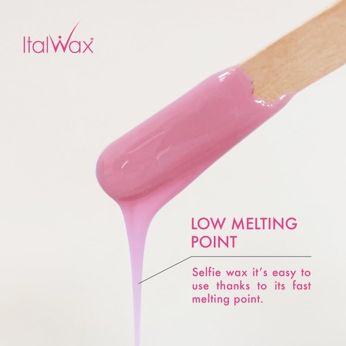 Italwax Face Selfie 500g / 1.1lb - Delicate hard wax for face with oil complex - Perfect for waxing eyebrows, upper lip and sideburns