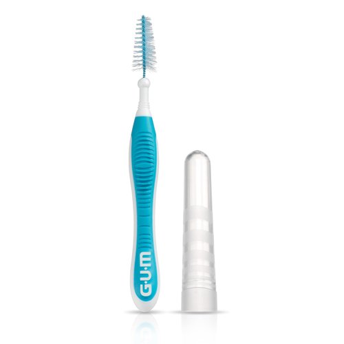 GUM Proxabrush Go-Betweens - Wide - Interdental Brushes - Soft Bristled Dental Picks for Plaque Removal Health - Safe for Braces & Dental Devices, 10 Count (Pack of 6)