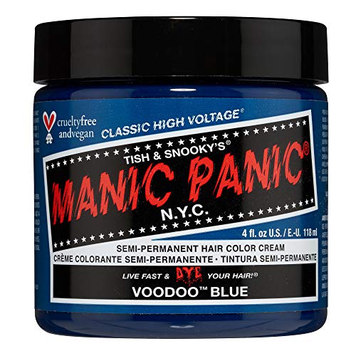 Vegan Semi Permanent Hair Color - Voodoo Blue, Long-Lasting & Customizable Dye
