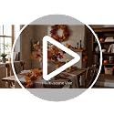 Fall Garland Artificial Maple Leaves 2-Pack Orange 5.9Ft for Festival Decor