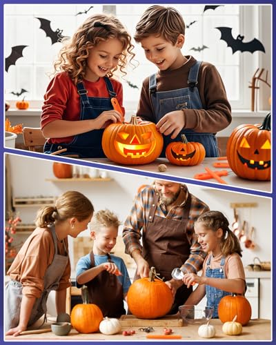 Pumpkin Carving Kit - 11 Pieces Halloween Jack-O-Lanterns Tools for Adults Kids