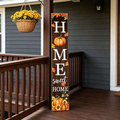 Fall Welcome Sign for Front Porch 47 Inch Home Sweet Home Door Decor