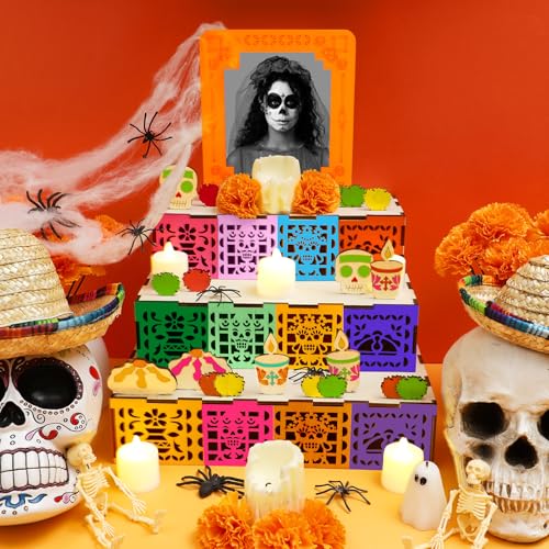 Dia De Los Muertos Ofrenda Altar Shadow Box - Wooden DIY Decor, Classic - Variation of THIS listing