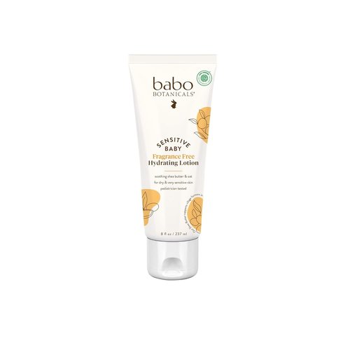 BABO Botanicals Baby Lotion - Fragrance-Free Daily Hydrating Formula with Shea Butter & Jojoba Oil | EWG Verified, Vegan, Ideal for Sensitive Skin