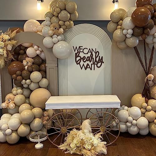 Cream Double Stuffed Nude Balloons 50 Pack 10 Inch for Elegant Events - Tan Beige