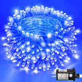 Outdoor Blue 131FT 400 LED String Lights with Extension & 8 Modes