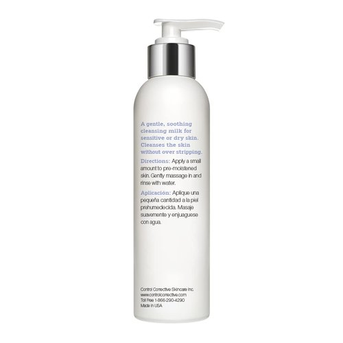 CONTROL CORRECTIVE Sensitive Skin Cleansing Milk - Creamy Calming Cleanser With Aloe Vera & Chamomile | 6.7 Oz