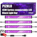 4 Pack 45W Connectable LED Black Light Bar for Parties & Decorations