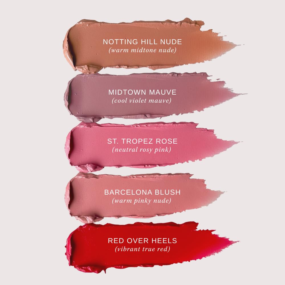 Wander Beauty Lipsetter Dual Cream Lipstick + Lip Liner - Midtown Mauve - Ultra-Smooth, Hydrating Lipstick and Lip Liner with a Soft Matte Finish - Made with Squalane & Peptides (1 Count)