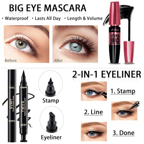 Matte Color Eyeshadow Makeup Kit with 12 Shades - Full Face & Gift Set