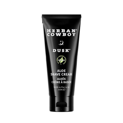 Herban Cowboy Premium Shave Cream Made with Olive Oil, Aloe, and Peppermint (Dusk, 6.7 Fl Oz)