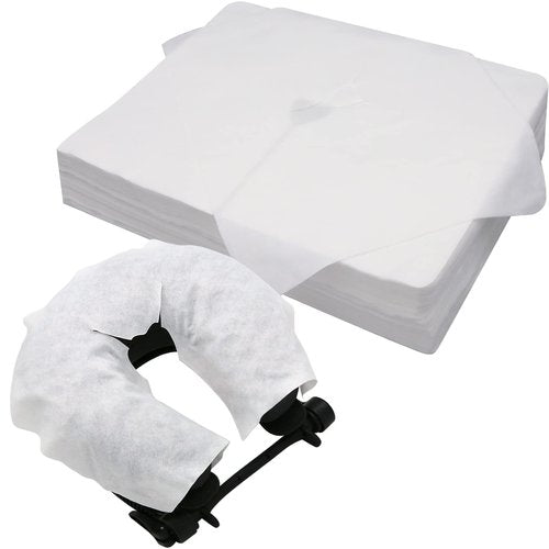 Luriseminger Disposable Face Cradle Covers–Medical-Grade, SPA Face Rest Covers Headrest Covers for Massage Tables Massage Chairs 16x 12inches/ 40 x 30 cm (200pc Large face Cover)