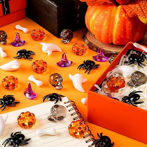 Halloween Vase Filler Decor Set - 330 Mini Oranges & Purples for Spooky Centerpieces