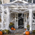 1200 Sqft Stretchy Halloween Spider Web Decoration Set with 120 Fake Spiders