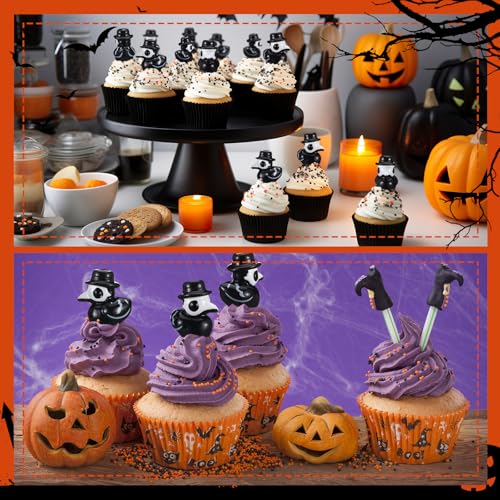 Halloween Mini Plague Doctor Figurine Set - Stylish Style, 50 Pieces