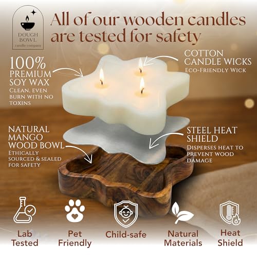Ghost Halloween Candle with Candy Corn Scent - 7x7x2in Soy Wax Fall Decor - Ghost Variation