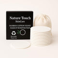 Eco-Friendly Makeup Remover Pads by EcoTools - 12 Bamboo Cotton Rounds with Laundry Bag | Soft, Washable Facial Pads for Sensitive Skin