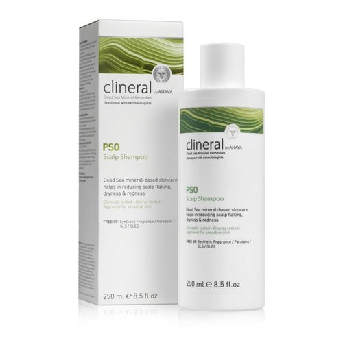AHAVA Clineral Pso Scalp Shampoo - Gentle Formula to Alleviate Dryness & Irritation | 8.5 Fl. Oz