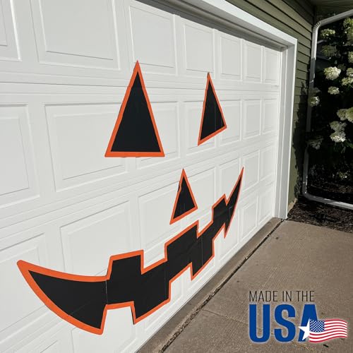 Large Halloween Jack-O-Lantern Garage Door Magnet Set Waterproof Outdoor Decor
