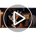 7FT Ghost and Tree Inflatable Halloween Yard Decor with LED Lights