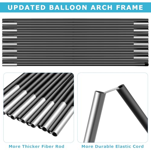 Balloon Arch Stand Kit with Base - Adjustable 45Pcs Balloon Clips & Pump for Weddings & Parties - Variation of THIS Listing