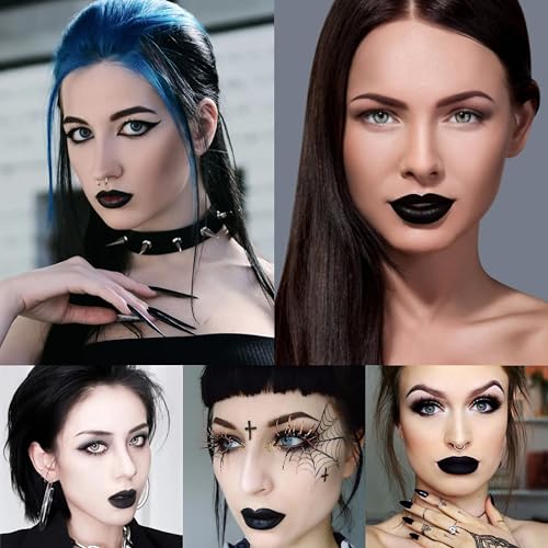 Halloween Black Matte Lipstick - Lip Face Body Paint Stick - Variation: 01 Black