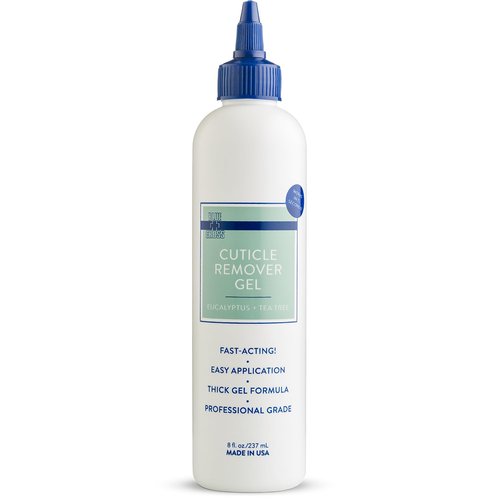 Blue Cross Cuticle Remover Gel - Hydrating Cuticle Softener for Dry Nails | 8oz Eucalyptus & Tea Tree