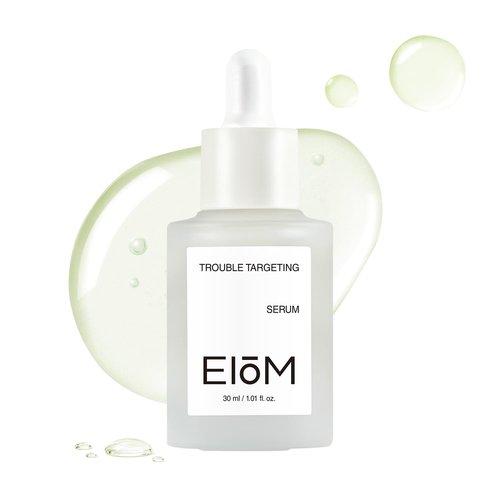 EIOM Trouble Targeting Serum with Tea Tree Oil & Salicylic Acid, Korean Acne Serum for Acne-Prone and Oily Skin, Daily Skin Care for Breakout-Prone Skin, Valentine’s Gift (30ml / 1.01 fl.oz.)