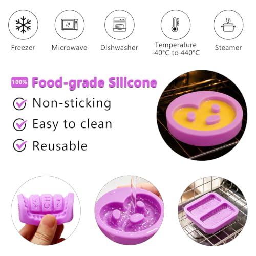 Purple Silicone Cookie Mold Donut Chocolate Cake Decoration - Infovox