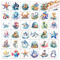 Kids Ocean Animals Temporary Tattoos Set - Waterproof & Non-Allergic 102 Styles