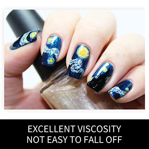 Starry Night Nail Stickers - 28 Nail Wraps & Nail Art Accessories