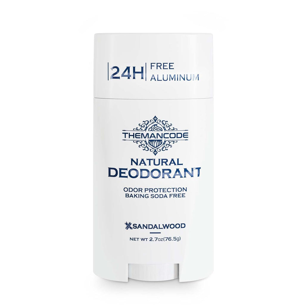 THEMANCODE Deodorant Stick - Aluminum-Free Sandalwood Formula for Powerful Odor Control | 2.7 oz
