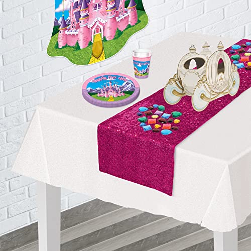 Princess Carriage Centerpieces Set of 3 - Royal Themed Birthday Party Decorations