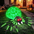 6 FT Inflatable Green Spider Halloween Yard Decoration with LED Lights