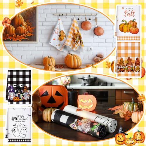 Gnome Cute Holiday Kitchen Hand Towels Set - 20 Pcs Seasonal Decor