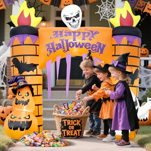 5.2FT Halloween Inflatable Archway for Trunk or Treat Car Decorations - Spooky Yard & Entrance Decor