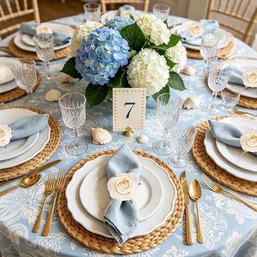 White Wooden Rose Napkin Ring Holders - 8 Pack Farmhouse Table Decor