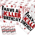 Halloween Birthday Decorations 3-Pack Spooky Tablecloths - Killer Themed Party Decor