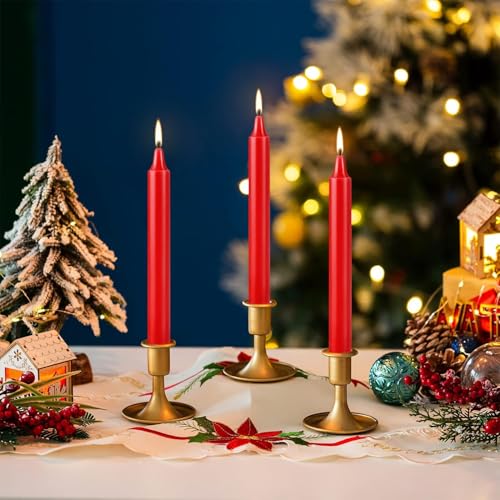 40 Red Unscented Candle Set - 4 Inch Spell & Ritual Tapers with Variation 4"40pcs-Red