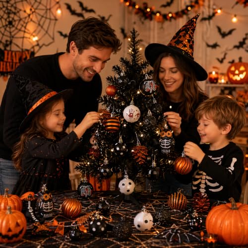 Valery Madelyn Medium 40ct Halloween Shatterproof Ornaments Tree Decorations